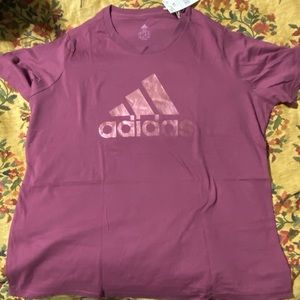 Adidas plus size 3X, t-shirt, crimson color